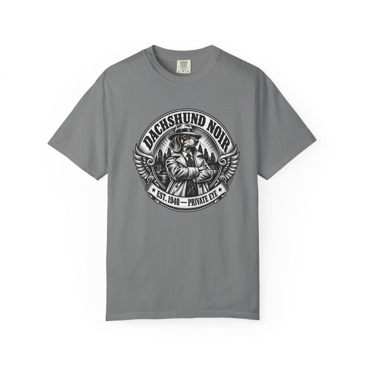 Dachshund Noir  T-Shirt  Vintage