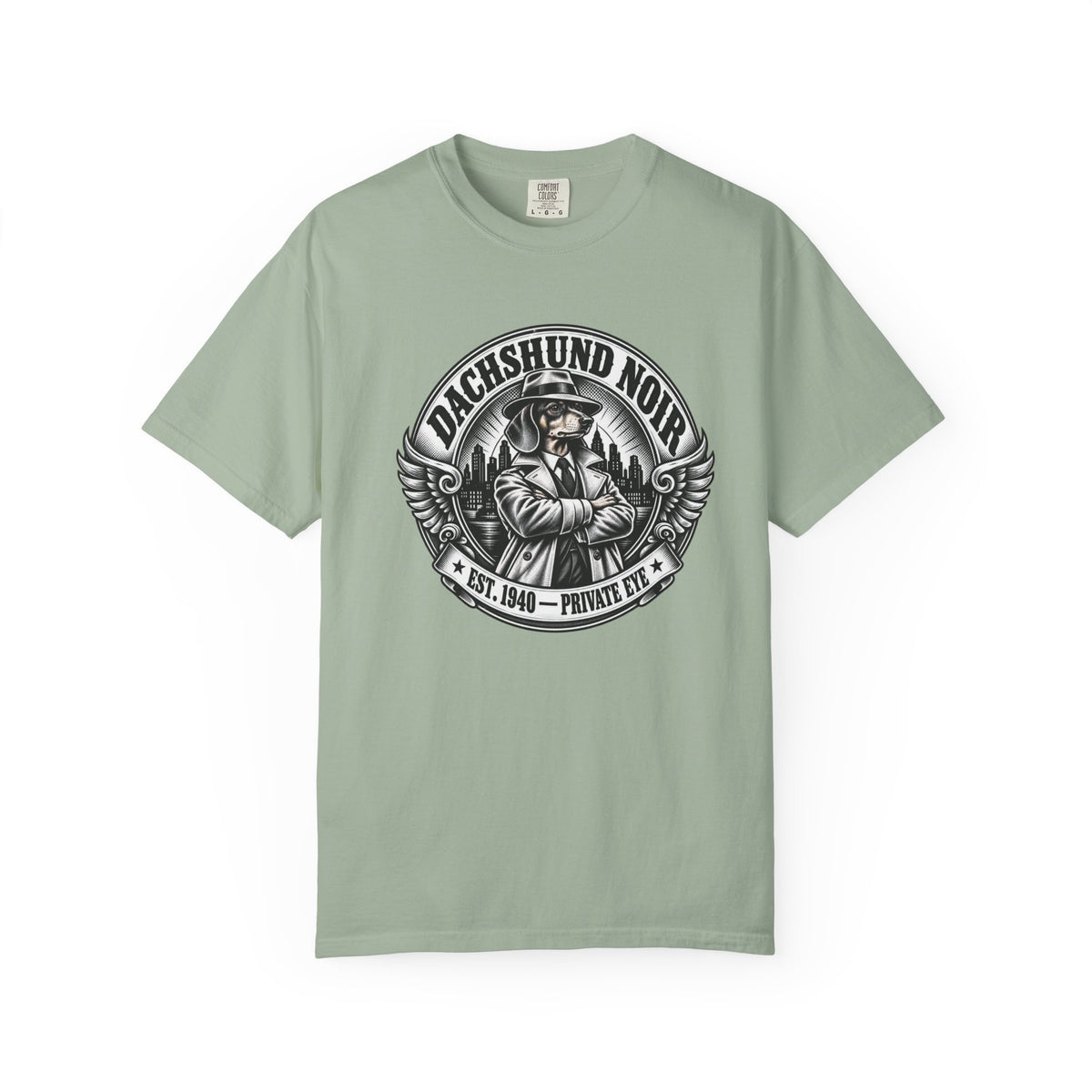 Dachshund Noir  T-Shirt  Vintage