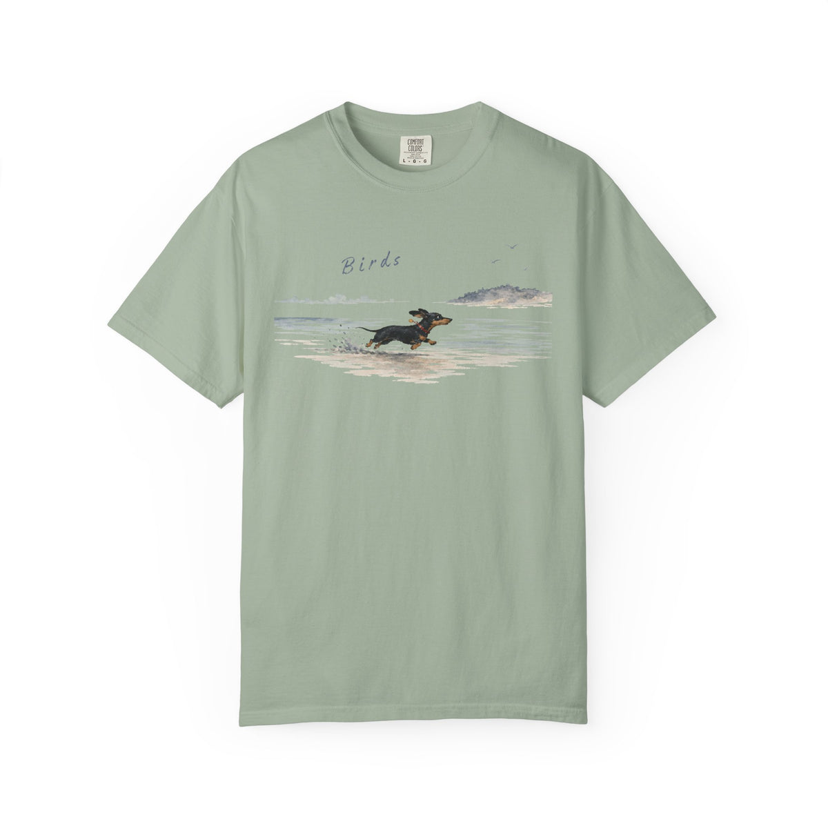 Dachshund Birds Beach T-Shirt