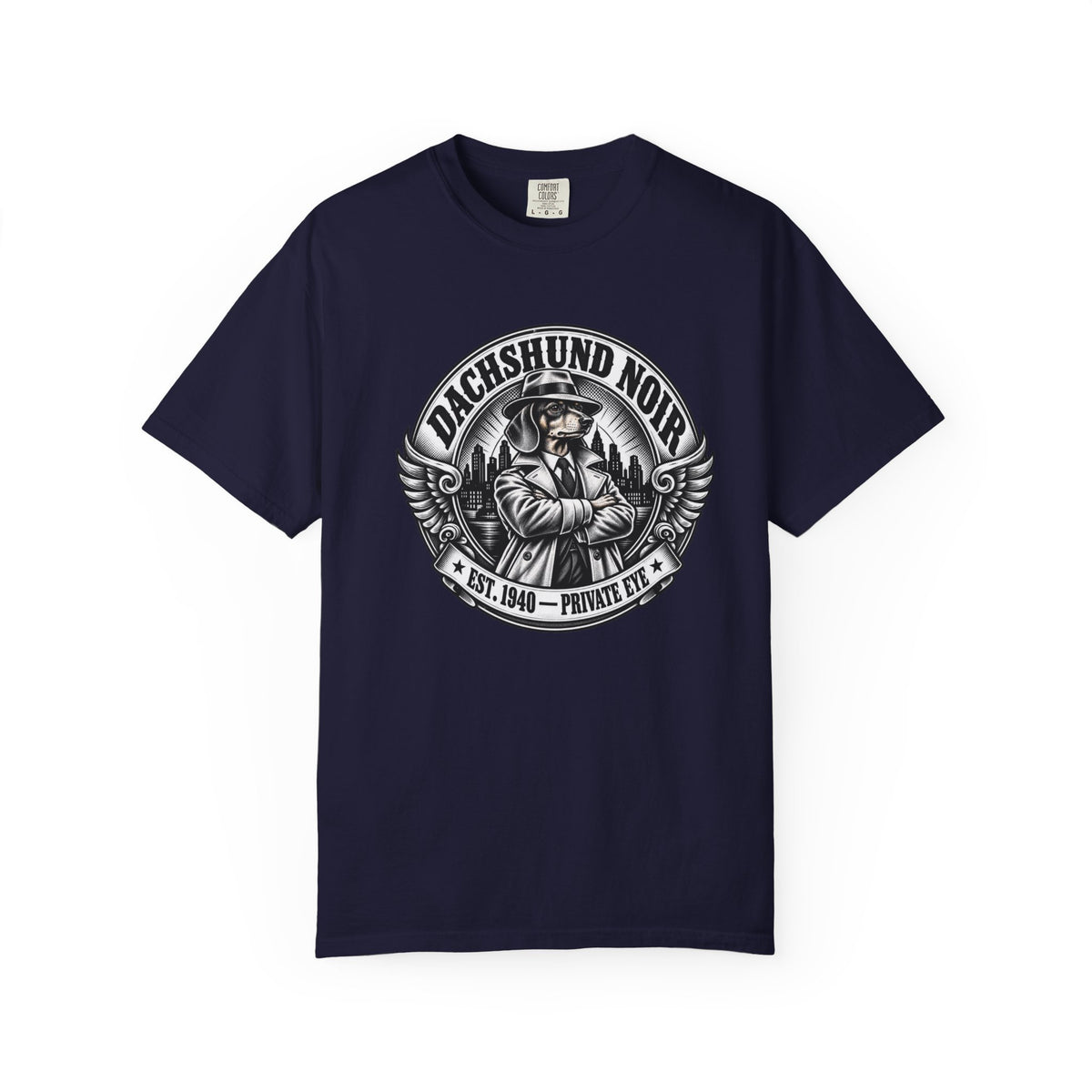 Dachshund Noir  T-Shirt  Vintage