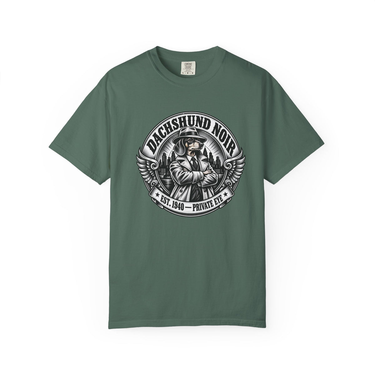 Dachshund Noir  T-Shirt  Vintage