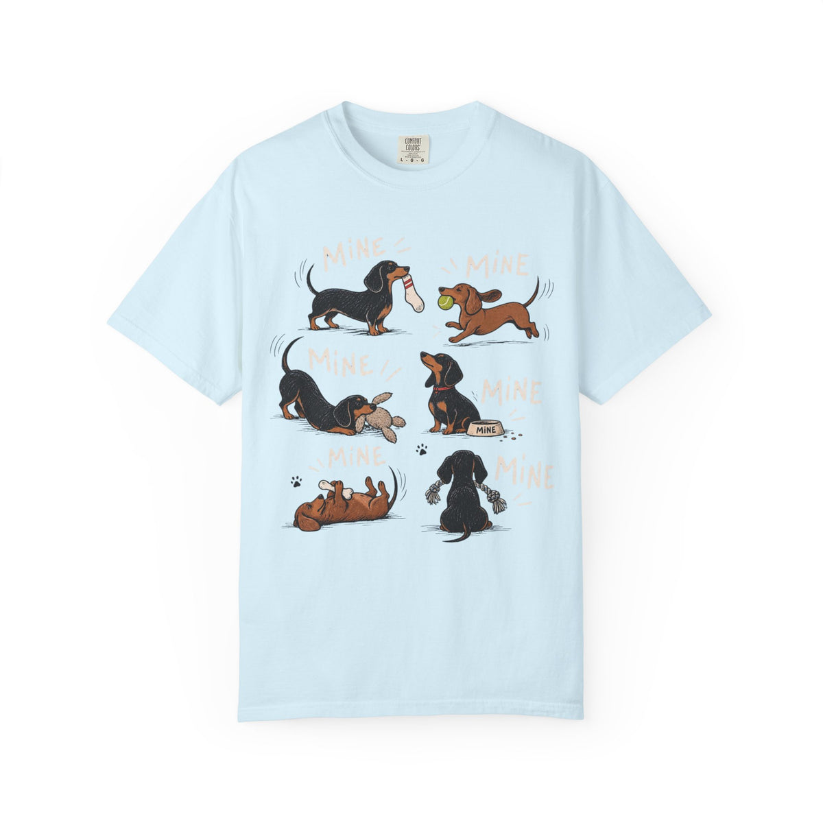 Dachshund 'Mine' Cartoon T-Shirt