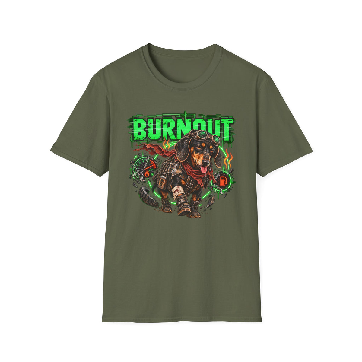 Burnout Dachshund  T-Shirt