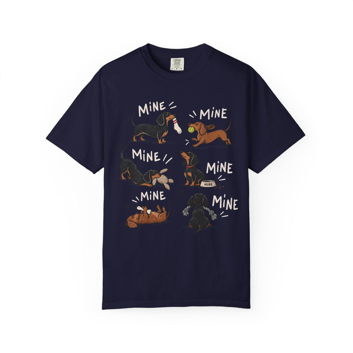 Dachshund 'Mine' Cartoon T-Shirt