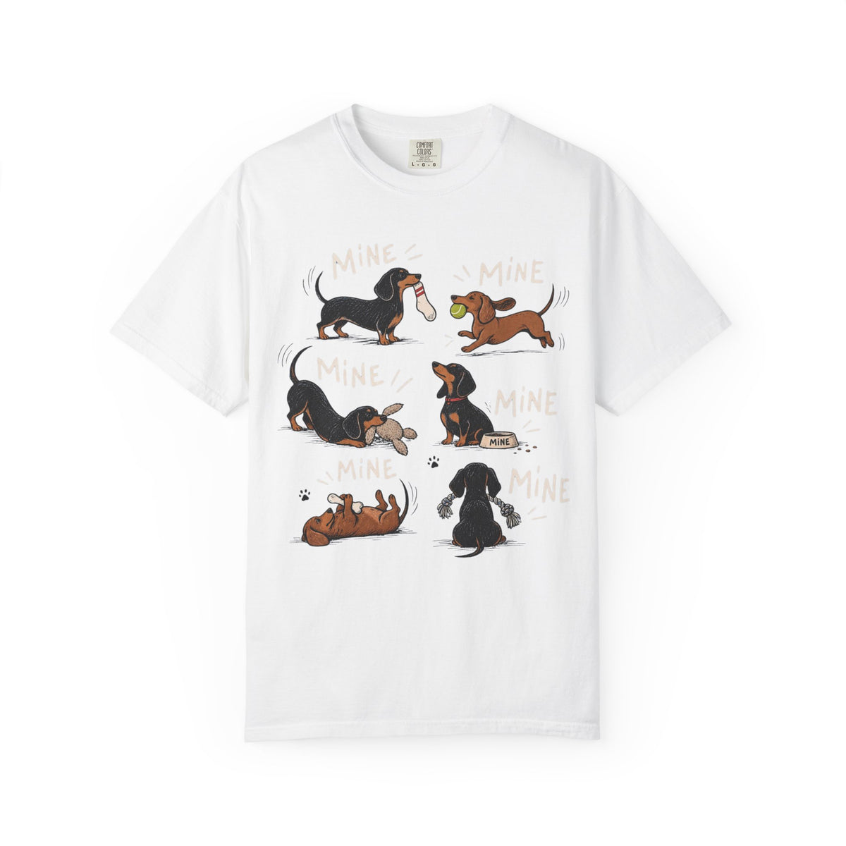 Dachshund 'Mine' Cartoon T-Shirt