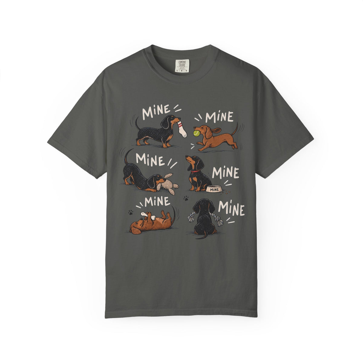 Dachshund 'Mine' Cartoon T-Shirt