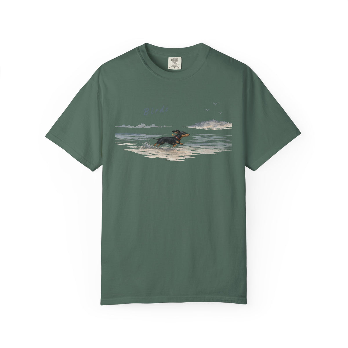 Dachshund Birds Beach T-Shirt
