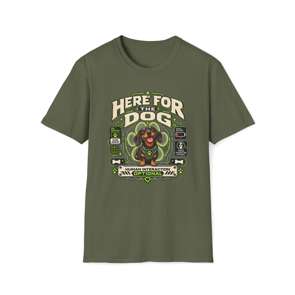 Here For The Dog T-Shirt
