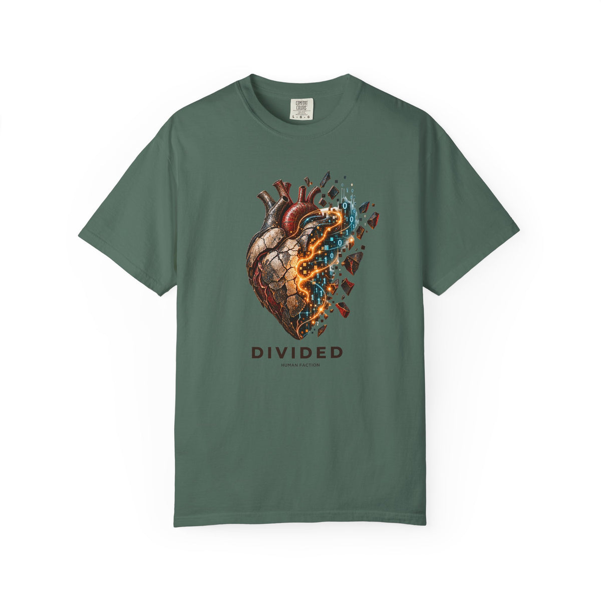 Humans Faction Divided Heart  T-Shirt