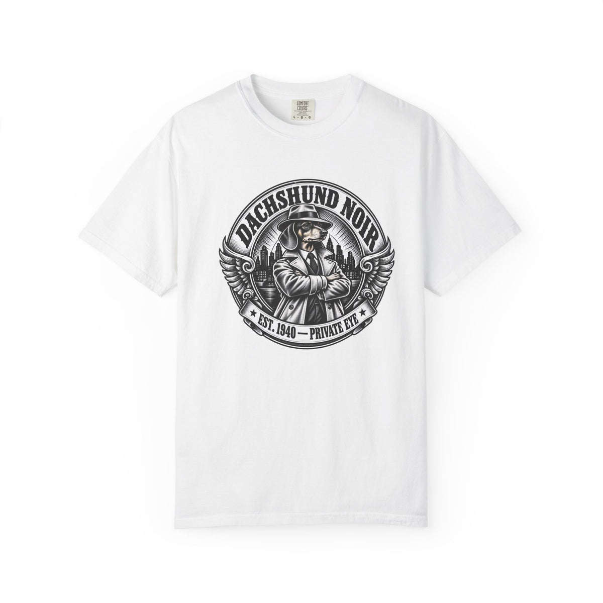 Dachshund Noir  T-Shirt  Vintage