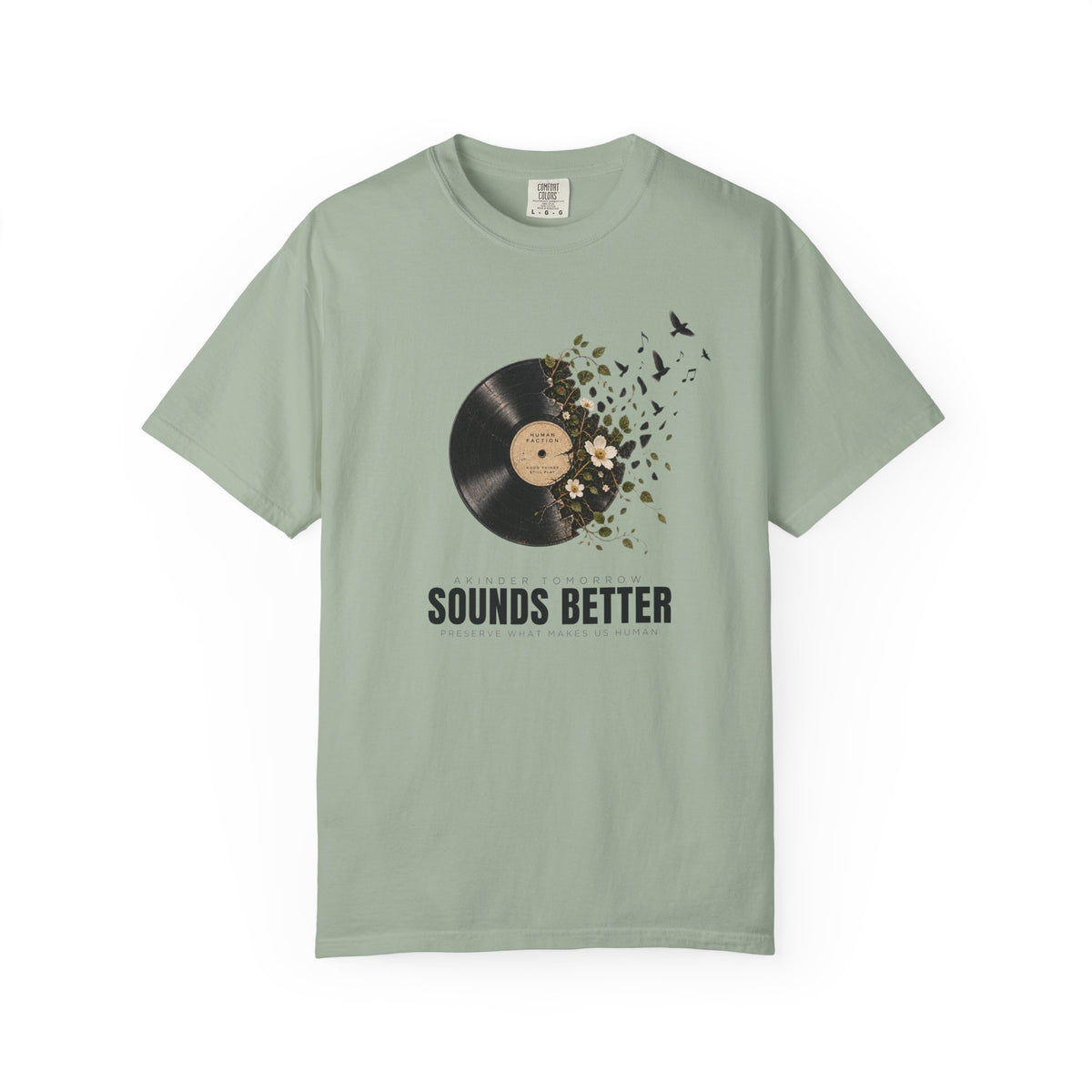 Human Faction Sounds Better Record T-Shirt