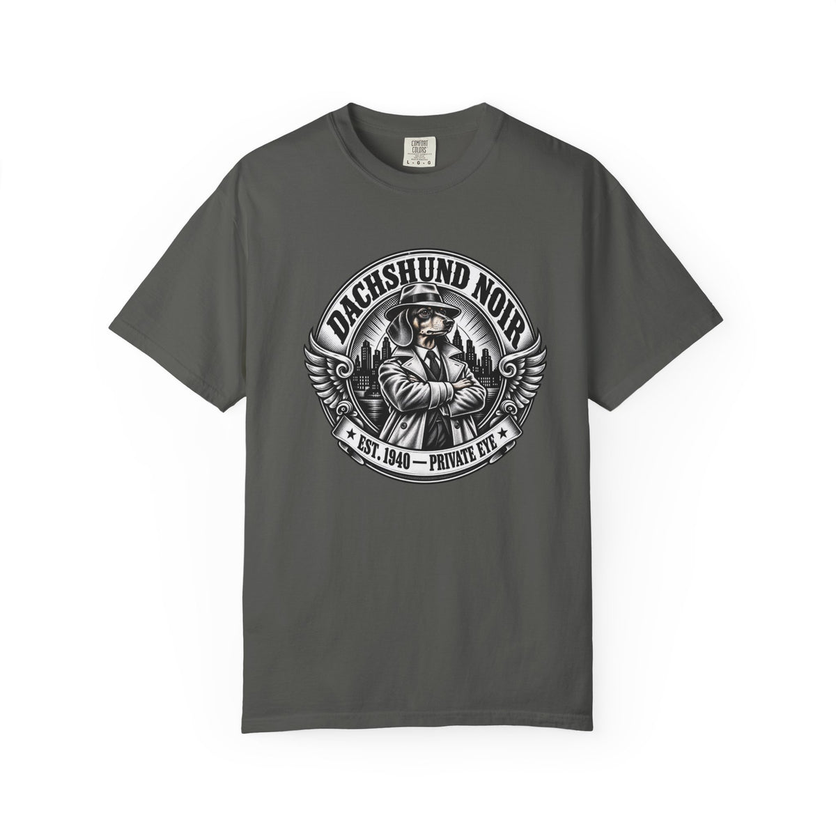 Dachshund Noir  T-Shirt  Vintage