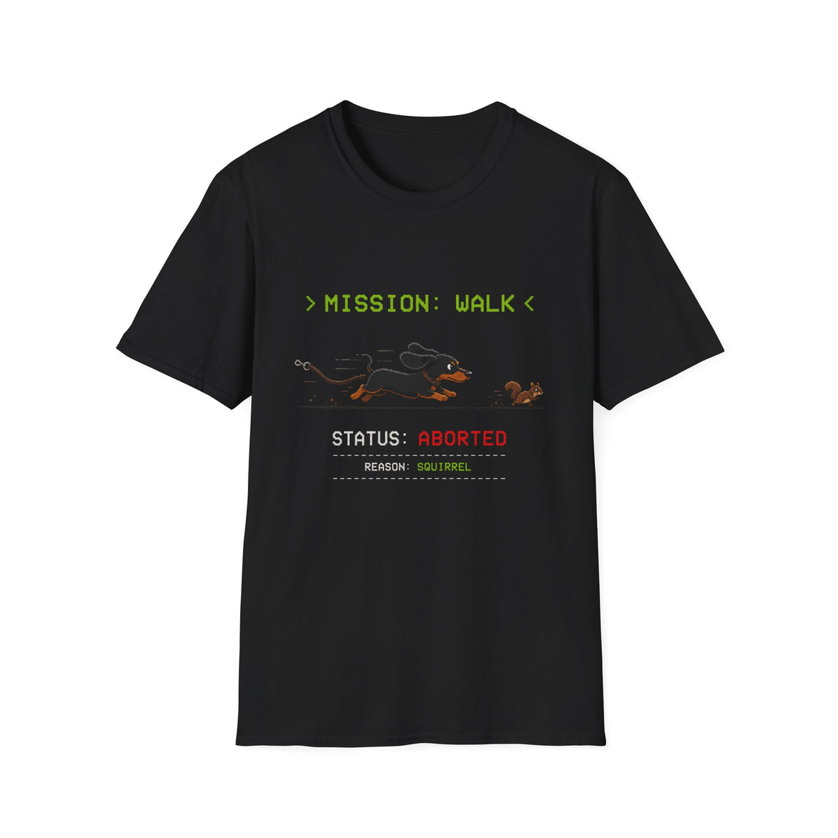Mission: Walk - "Status: Aborted" T-Shirt