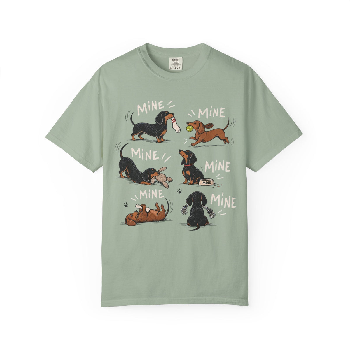 Dachshund 'Mine' Cartoon T-Shirt